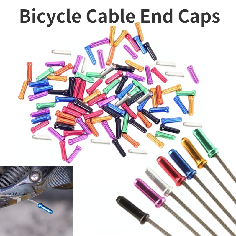 Wire Connector Cap - 50/100pcs Bicycle Cable End Caps Aluminum