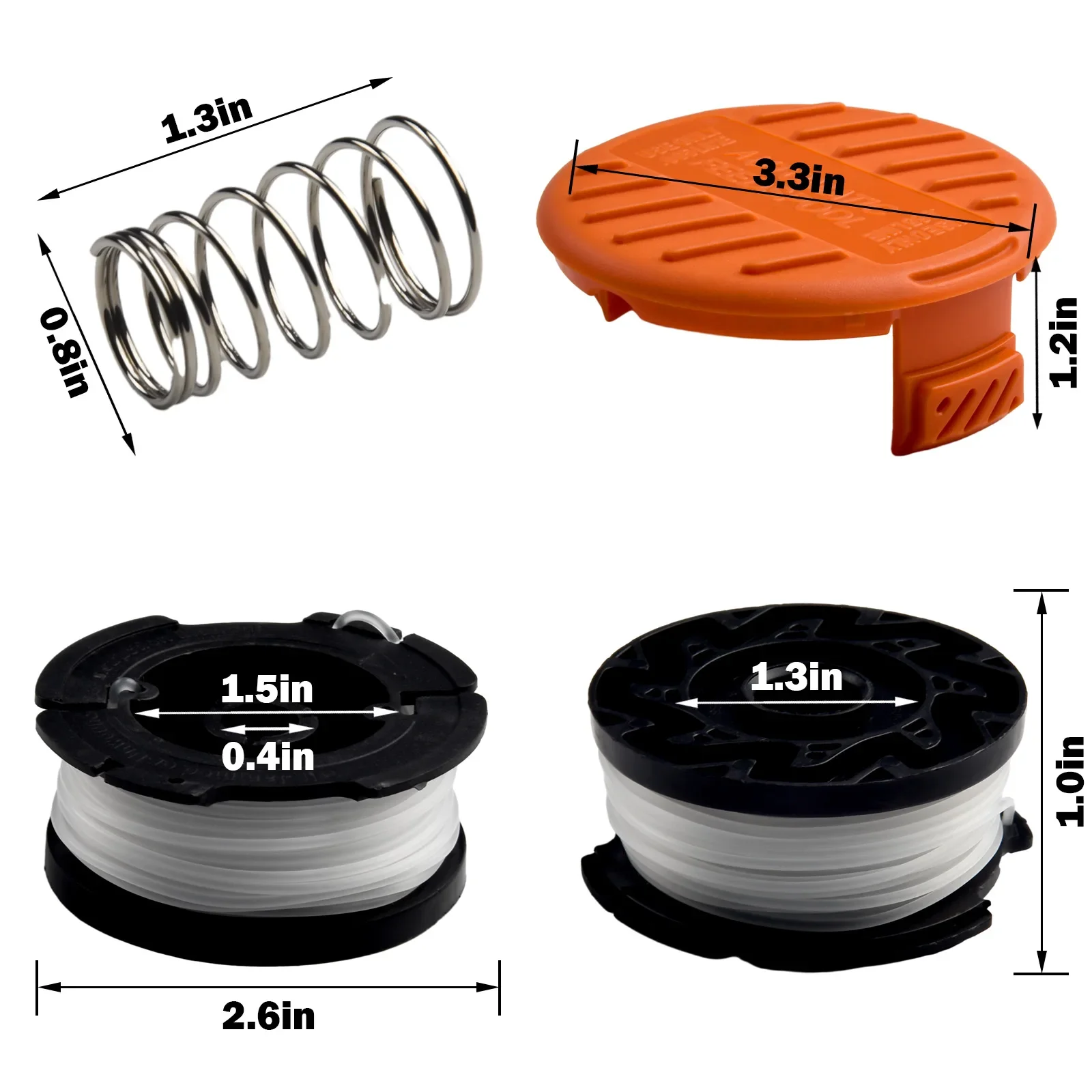 Black+Decker Tool Cordless - Trimmer Spool & Cap & Spring