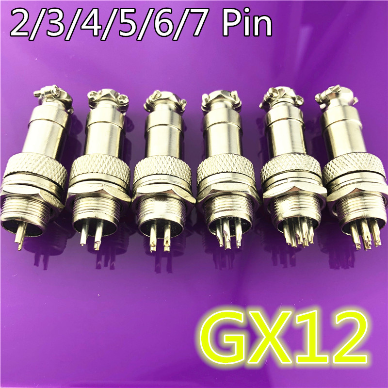 1 Bộ GX12 2/3/4/5/6/7 Pin Nam  - đánh giá và giá Wire Connector Cap